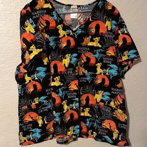 Lion King Scrub Top